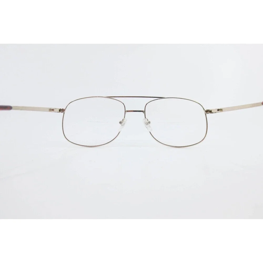 Capistrano 404 Aviator Eyeglasses Demi Amber Gold Double Bridge 58-18-150 Frames